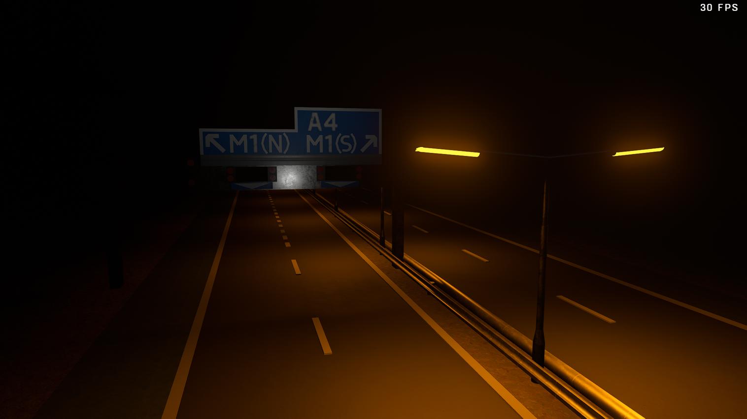 Realistic British Highway(Night)