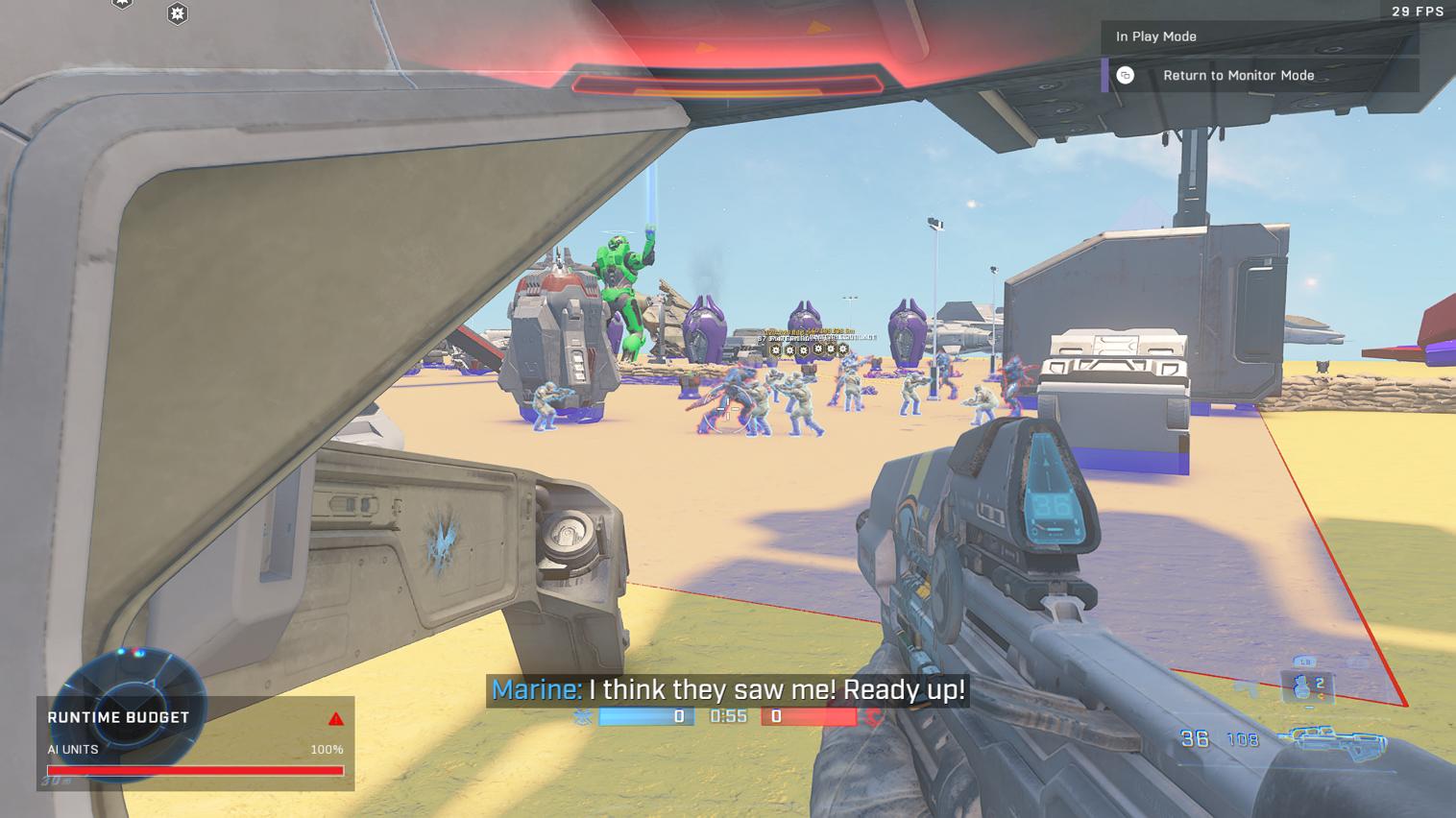 AI battle unsc base