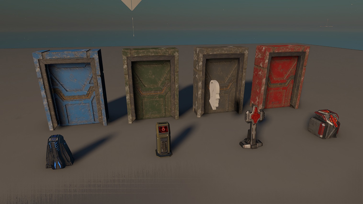 4 Openable Doors