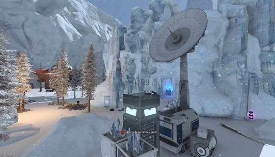 Crystal Caverns snowy firefight