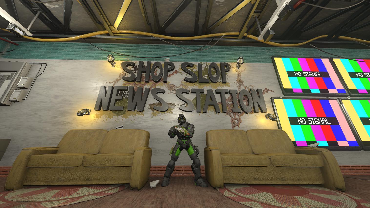 Shop Slop News Station