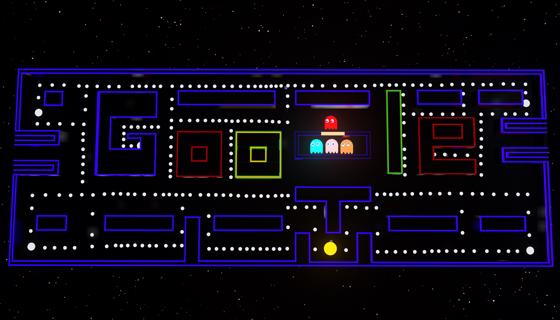 Jogo Pac-Man no Google