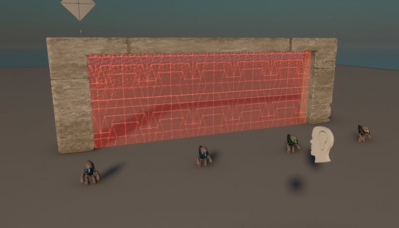 Image: Door open via object shot demo