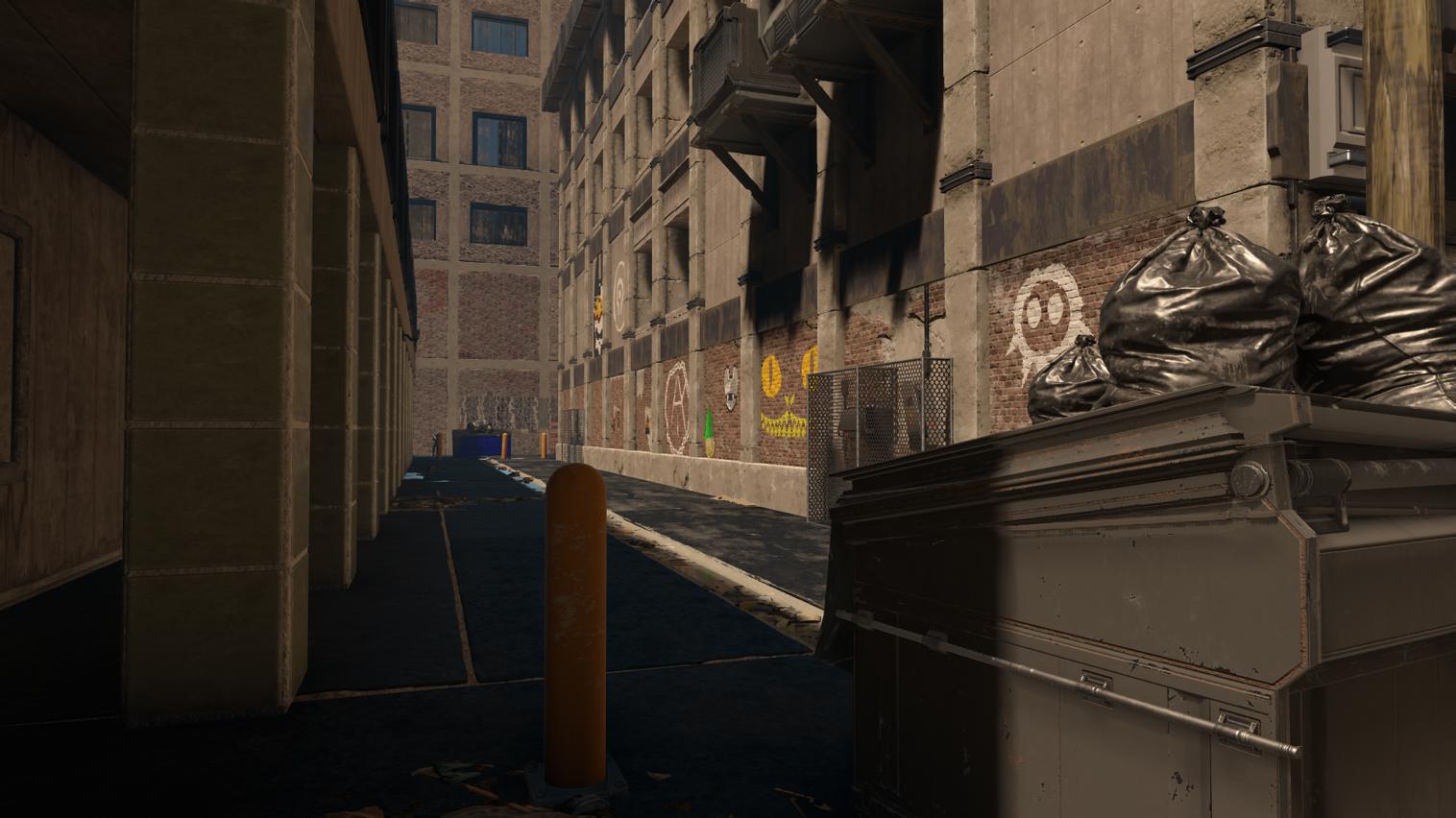 Tagged Alley - Husky Raid