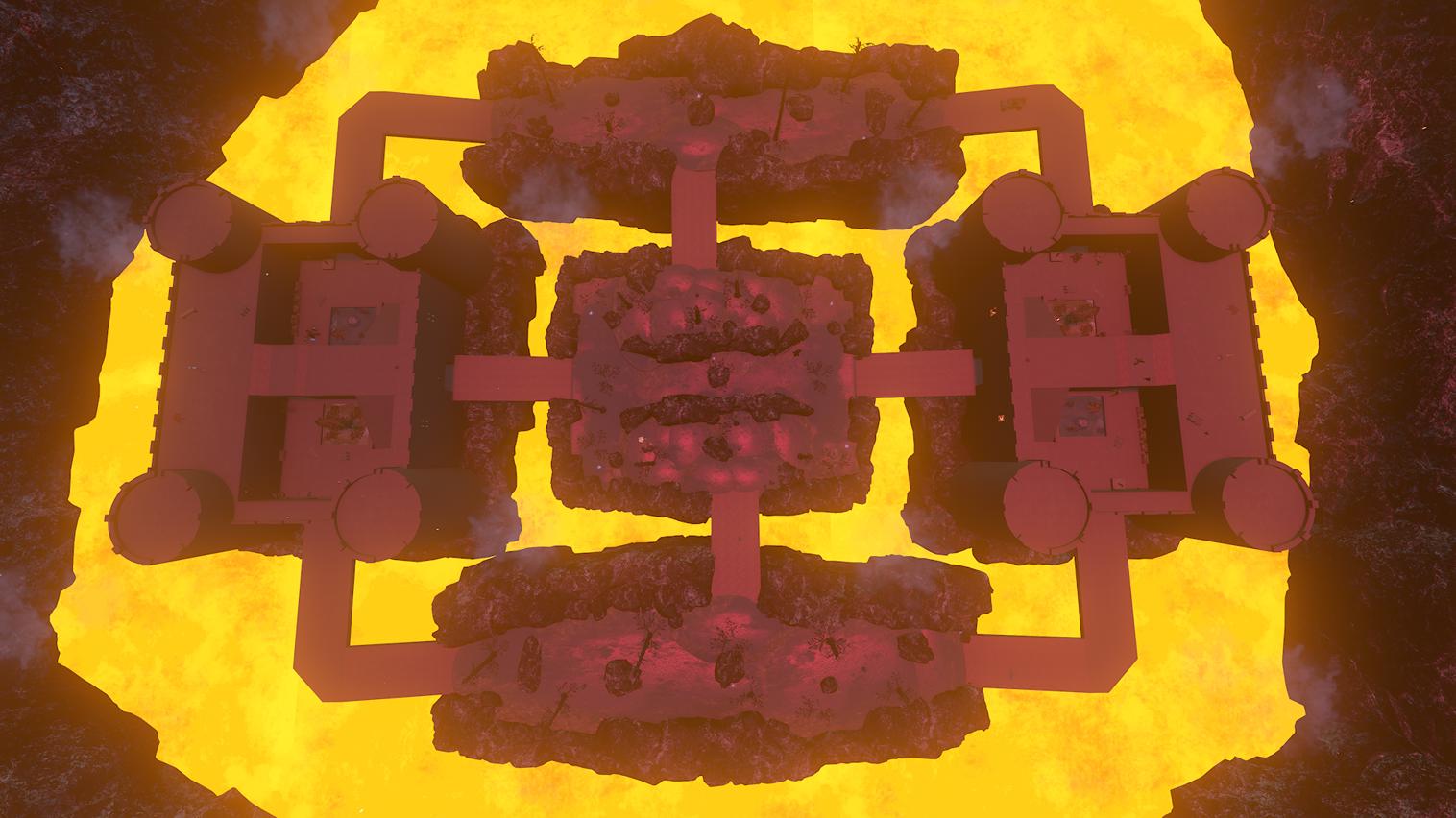 Mini Castle Wars (Volcano)