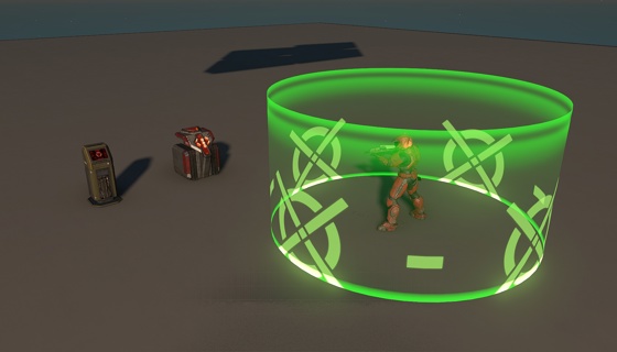 Image: Zone follow player demo