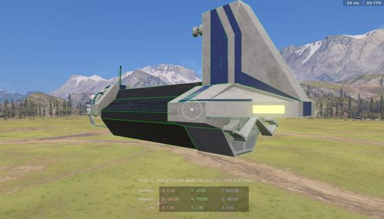 Imagem: Star Wars CIS Shuttle Type B (Flying)