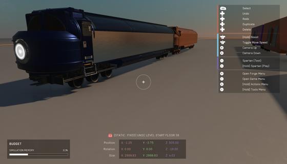Image: blue silver old freight train