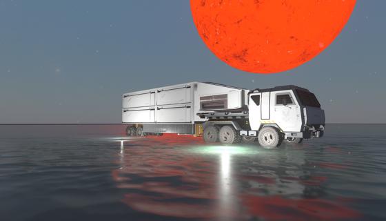 Thumbnail: Futuristic truck with trailer