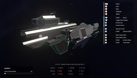 frigate back (hollow) part 2