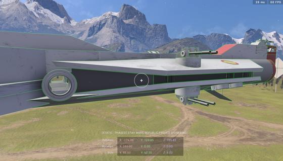 Image: Star Wars Republic Frigate (Hovering)