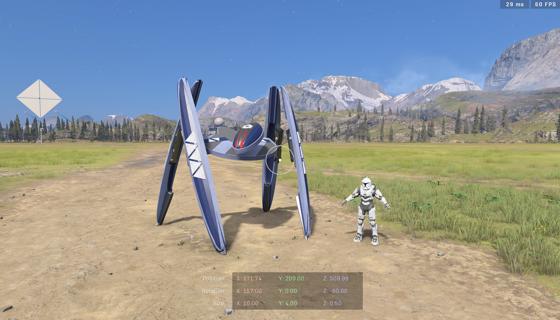 Image: Star Wars CIS Vulture Droid (Landed)