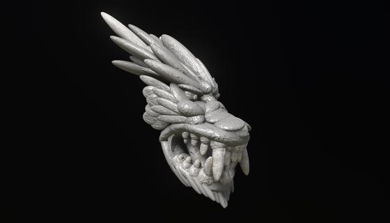 Image: PREFAB DRAGON HEAD