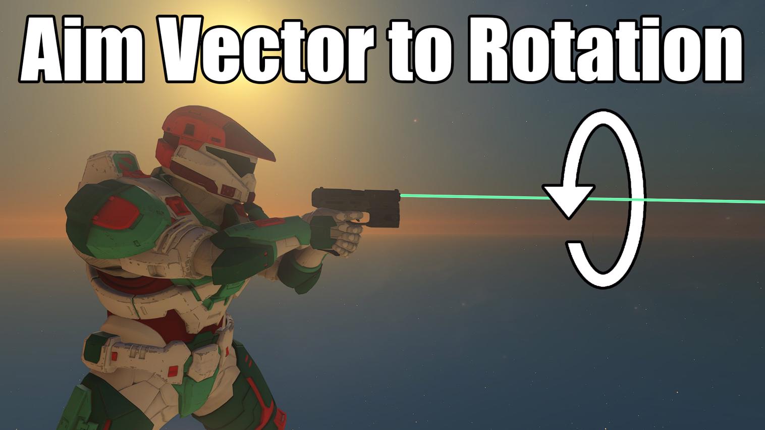 Player Aiming Vector to Rotation Vector