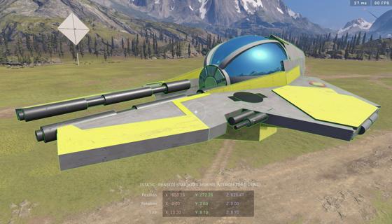 Image: Star Wars Anikins Interceptor (Flying)