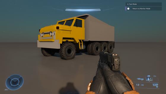 Thumbnail: yellow dump truck heavy duty