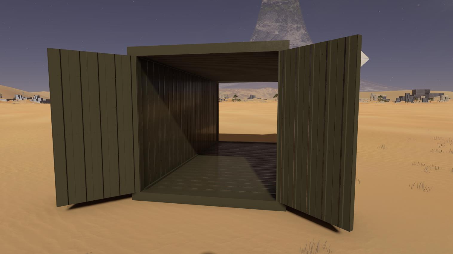 Shipping Container - Medium, Open