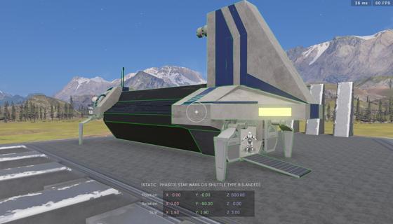 Imagem: Star Wars CIS Shuttle Type B (Landed)