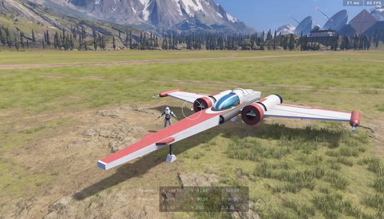 Image: Star Wars Clone Z95 Starfighter (Landed)