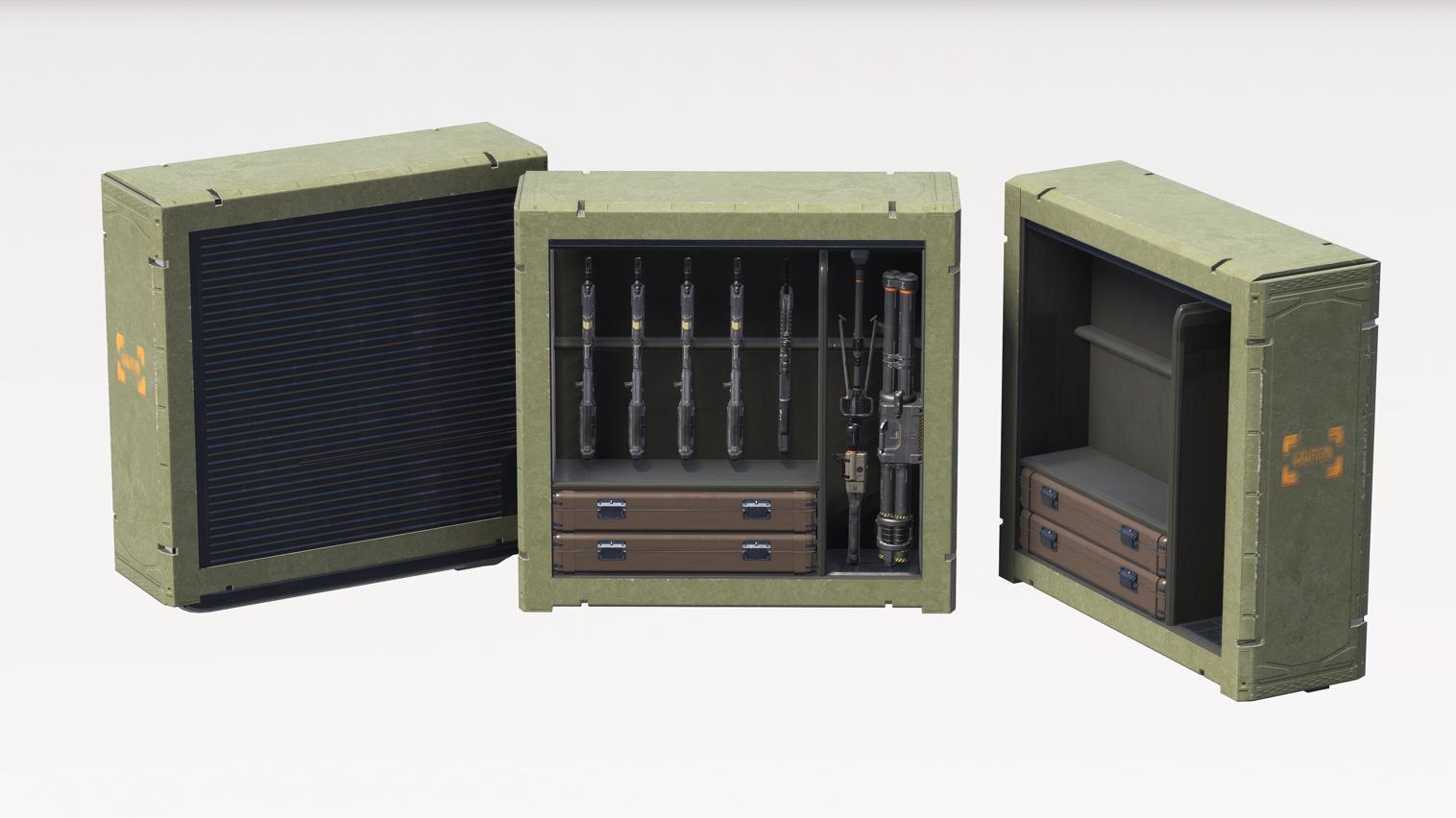 H3 UNSC Weapon Crate Full