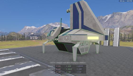 Imagem: Star Wars CIS Shuttle (Parked)