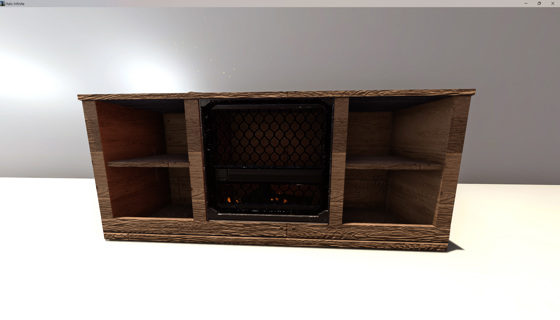 Entertainment center with Fire Place