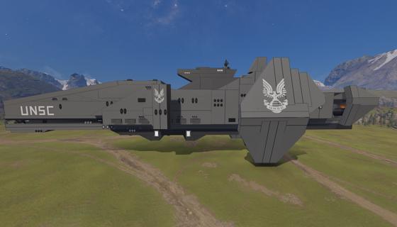 UNSC Frigate Middle Daring Class - UGC - Halo Infinite