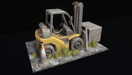 Thumbnail: PREFAB old forklift