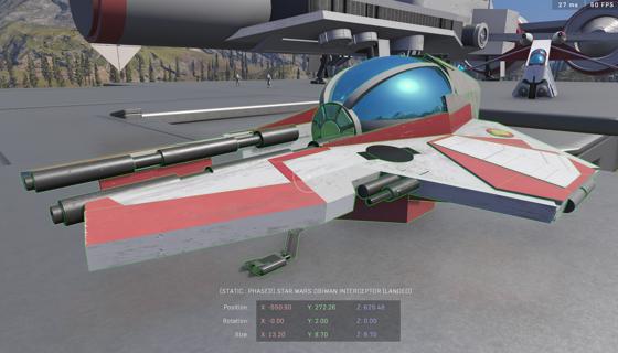 Image: Star Wars Obiwan Interceptor (Landed)