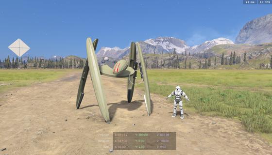 Image: Star Wars Vulture Droid (Landed)