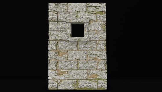 PREFAB castle stone wall