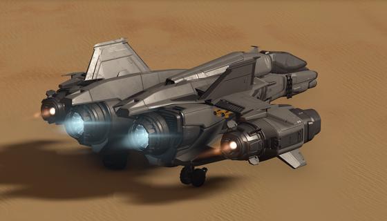 UNSC FSS 1000 Sabre Grounded - UGC - Halo Infinite