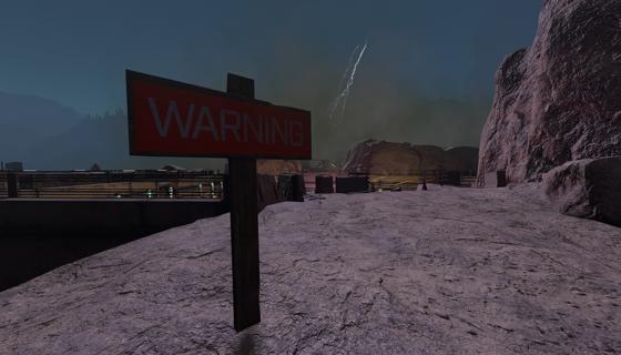 Image: Wooden Warning Sign (3 objects)