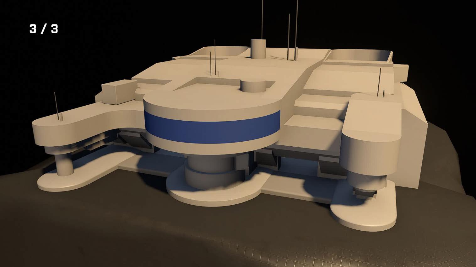 (3 of 3) Warzone Blue Base BLK