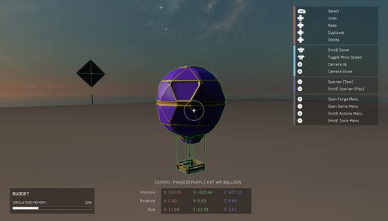 Image: Purple hot air balloon