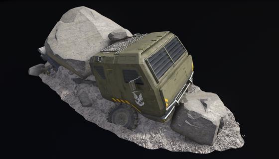 Thumbnail: PREFAB truck crushed