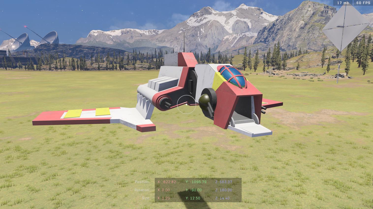 Star Wars Nu Attack Shuttle (Hovering)