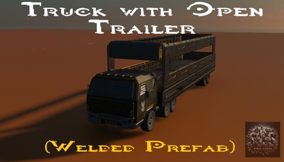 Image: PREFAB - Truck w. Open Trailer