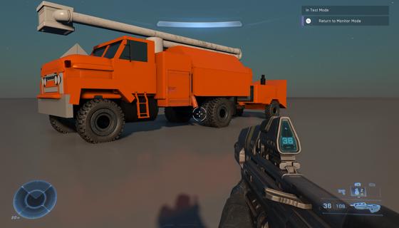 Thumbnail: tree trim truck with chipper 2