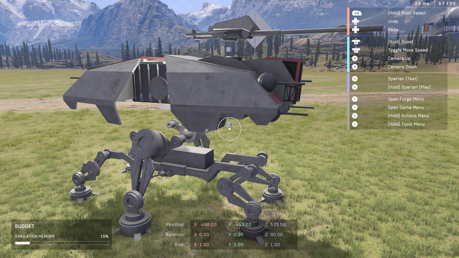 Star Wars AT-TE Legs (Flying)