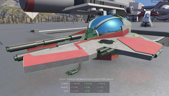 Image: Star Wars Republic Interceptor (Landed)