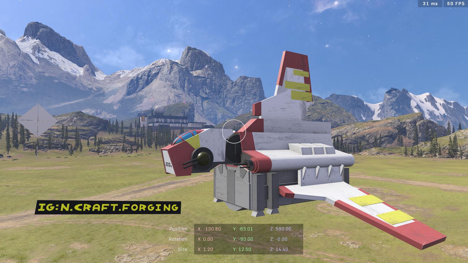 Star Wars Rho Attack Shuttle (Flying)