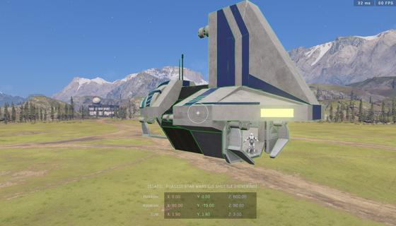Imagem: Star Wars CIS Shuttle (Hovering)