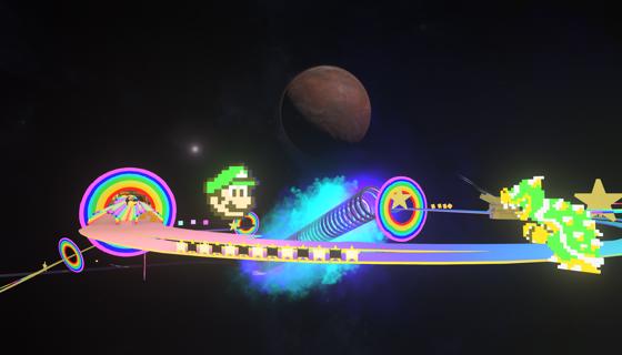Image: Mario kart- Rainbow road team